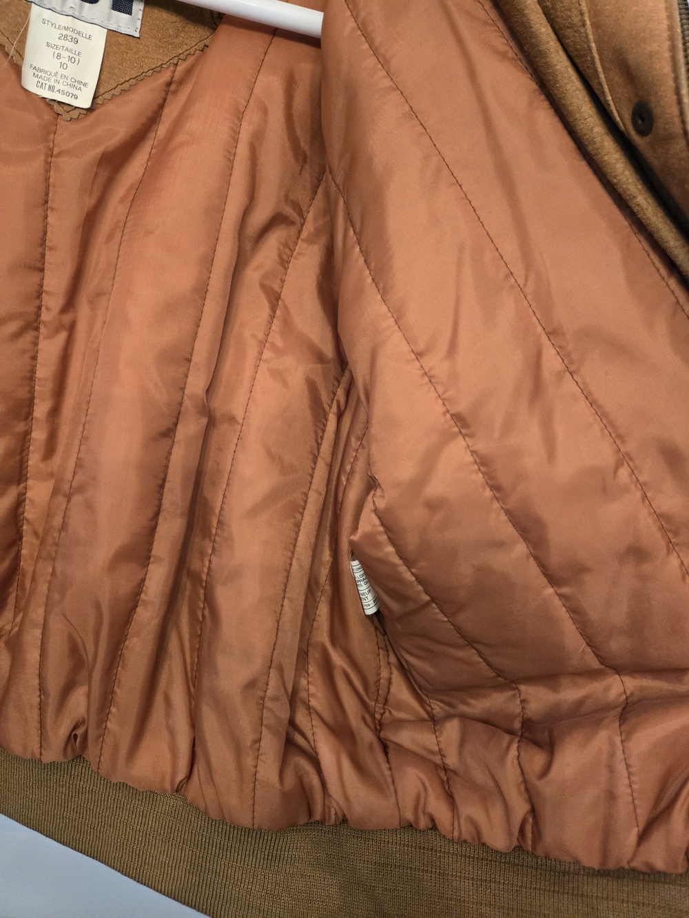 Vintage DJI Leather Bomber Jacket 80's - Picture 11 of 13